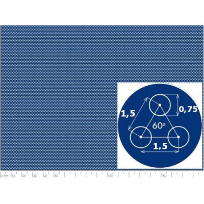 Лист перфорований нержавіючий PA Rv0,75-1,5/0,6/1000x2000